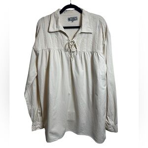 Inter-American Trading Medieval Renaissance Cotton Blouse Top Women’s XXL